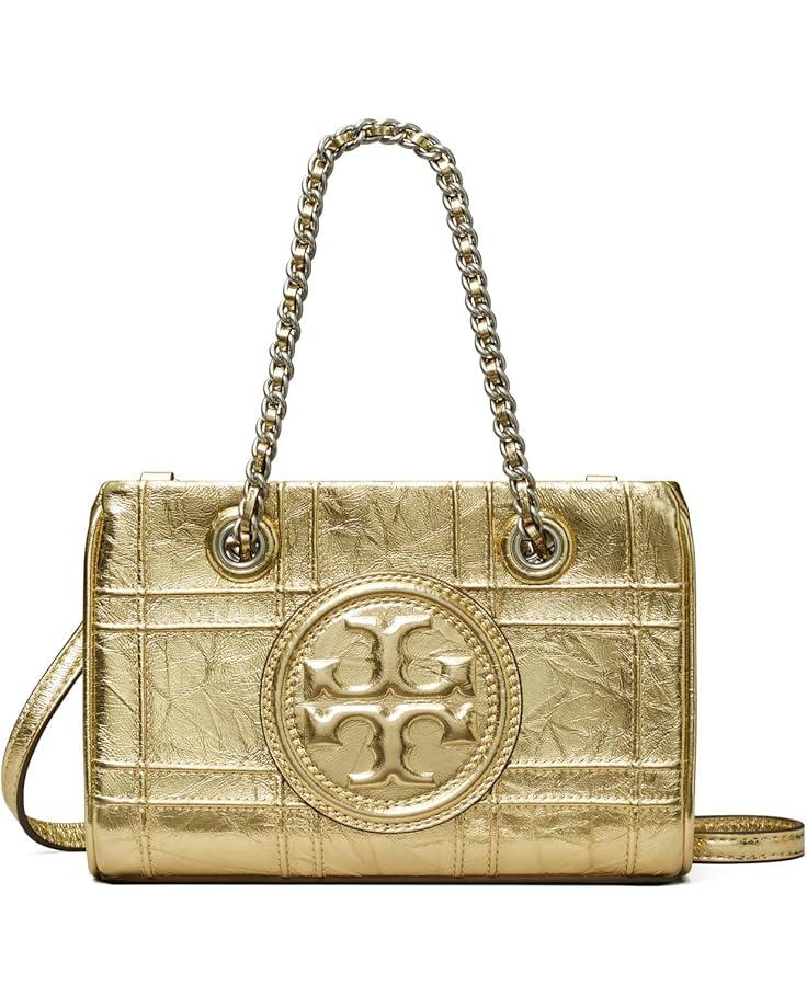 6pm Tory Burch Fleming Soft Metallic Quilt Mini Chain Tote