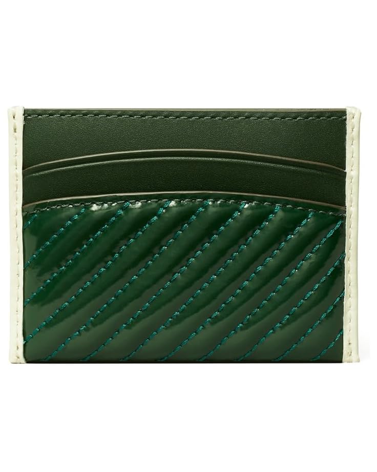 Tory Burch Robinson Patent Puffy Quilted Card Case