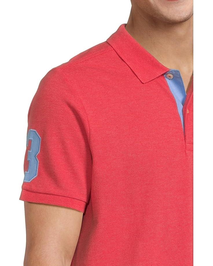 U.S. POLO ASSN. Multicolor Double Rider Logo Solid Pique Polo Men's