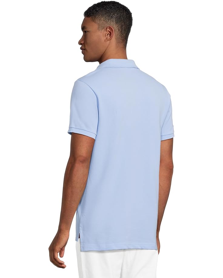 U.S. POLO ASSN. Slim Fit Big Horse Polo With Stripe Collar Men's