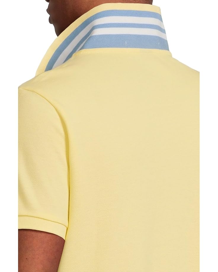 U.S. POLO ASSN. Slim Fit Big Horse Polo With Stripe Collar Men's