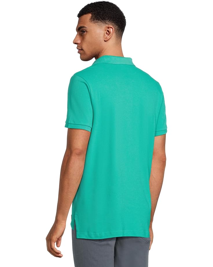 U.S. POLO ASSN. Slim Fit Big Horse Polo With Stripe Collar Men's