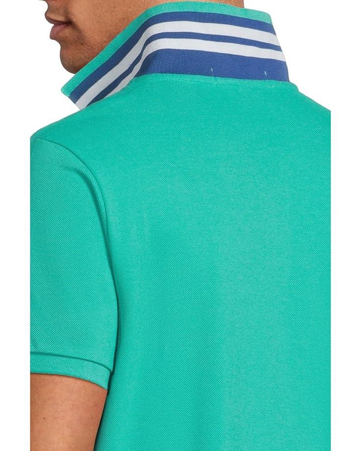 U.S. POLO ASSN. Slim Fit Big Horse Polo With Stripe Collar Men's