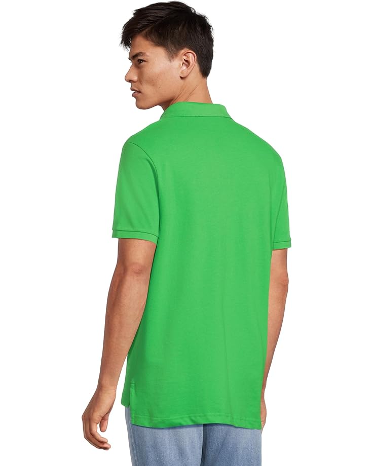 U.S. POLO ASSN. Slim Fit Big Horse Polo With Stripe Collar Men's