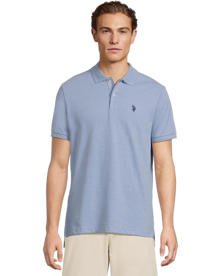 6pm U.S. POLO ASSN. Solid Cotton Pique Polo with Small Pony Men's