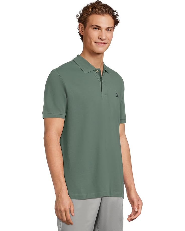 U.S. POLO ASSN. Solid Cotton Pique Polo With Small Pony Men's