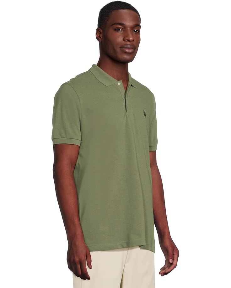 U.S. POLO ASSN. Solid Cotton Pique Polo With Small Pony Men's