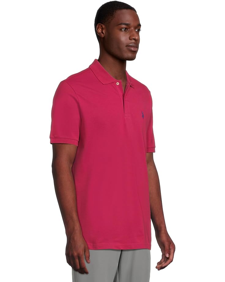 U.S. POLO ASSN. Solid Cotton Pique Polo With Small Pony Men's