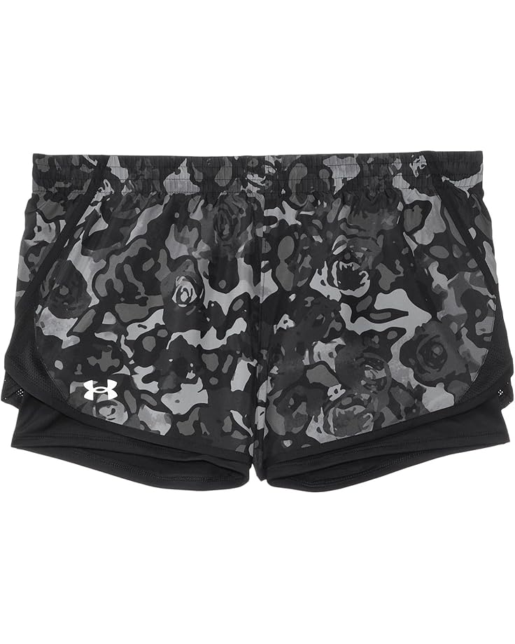 6pm Under Armour Kids Fly By Printed 2-in-1 Shorts (Big Kids)