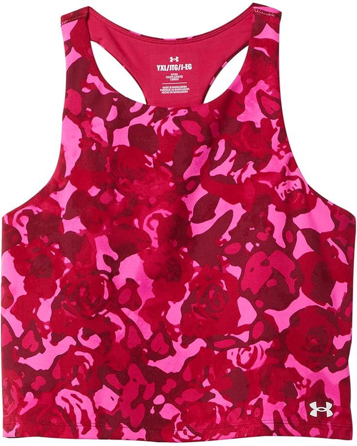 6pm Under Armour Kids Motion Printed Cropped Tank Top (Big Kid)