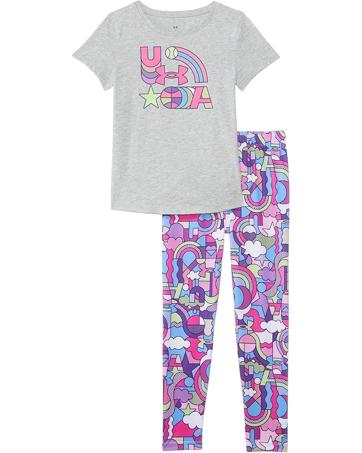 Under Armour Kids Printed Short Sleeve Legging Set (Little Kids)