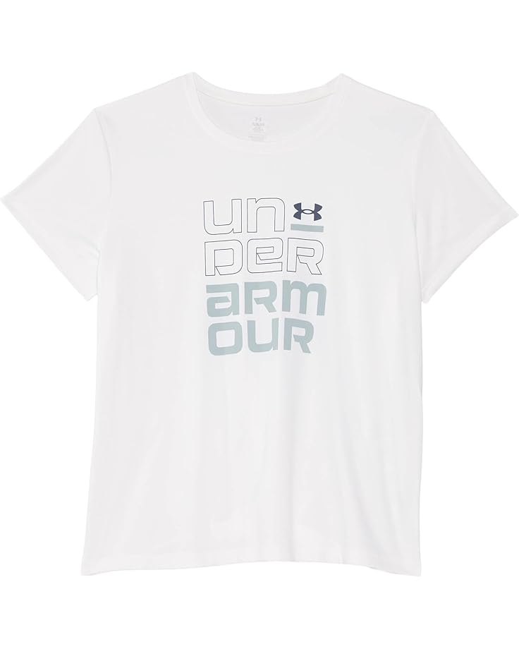 6pm Under Armour Kids Tech Split Wordmark Short Sleeve T-Shirt (Big Kid) Women's