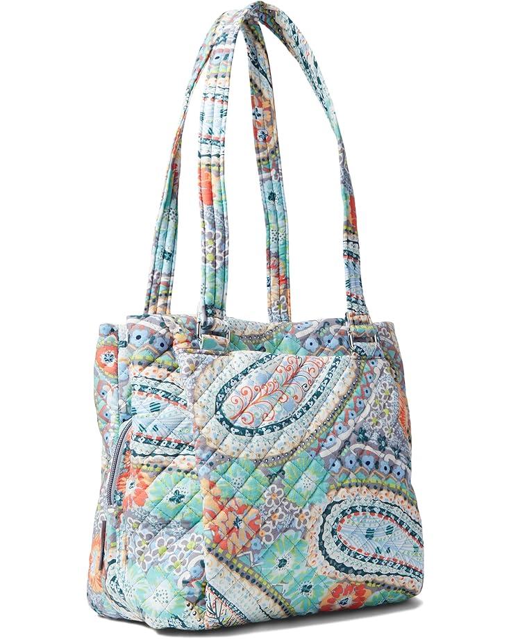 Vera Bradley Cotton Multi-Compartment Shoulder Satchel Purse