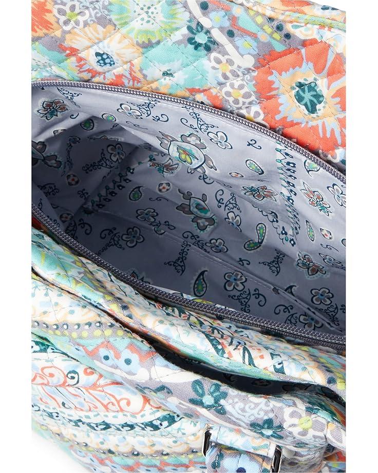 Vera Bradley Cotton Multi-Compartment Shoulder Satchel Purse