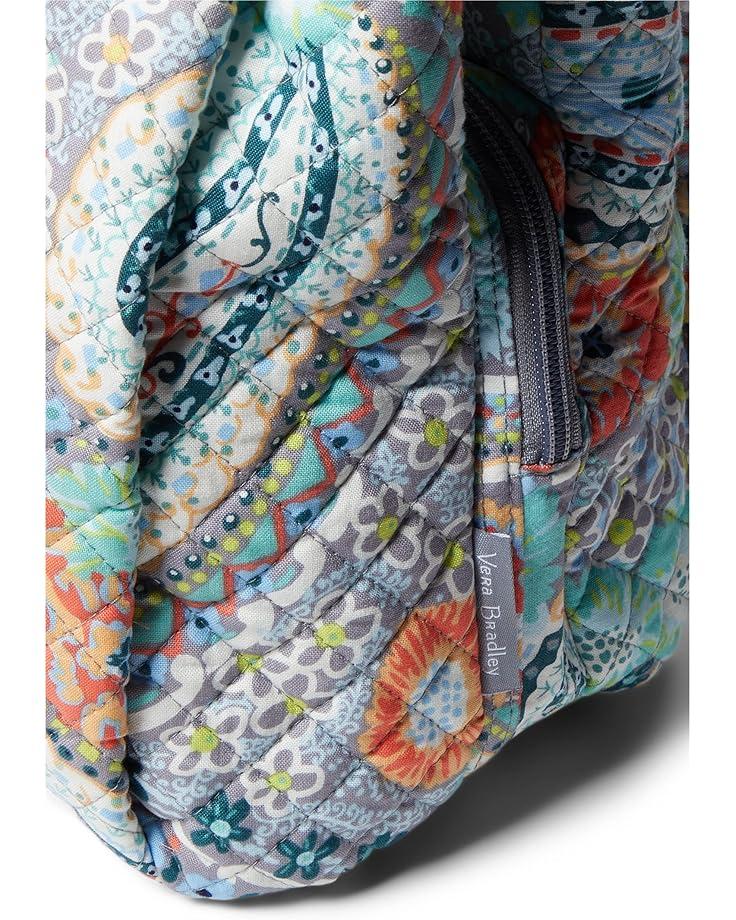 Vera Bradley Cotton Multi-Compartment Shoulder Satchel Purse
