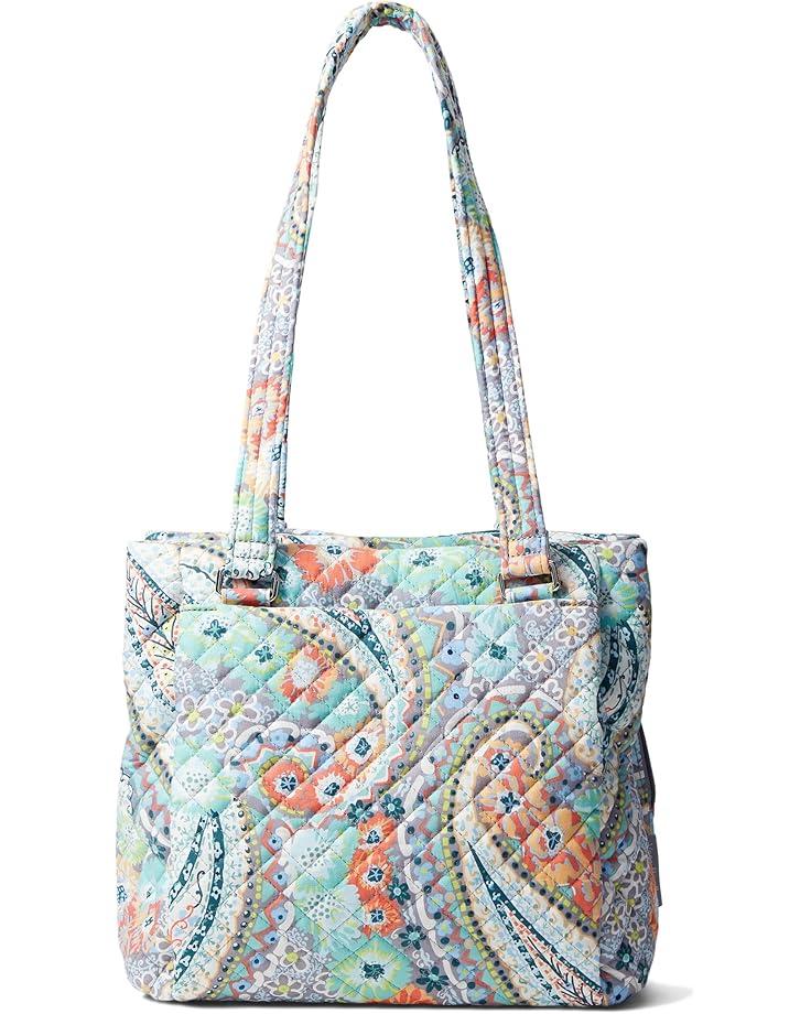 Vera Bradley Cotton Multi-Compartment Shoulder Satchel Purse