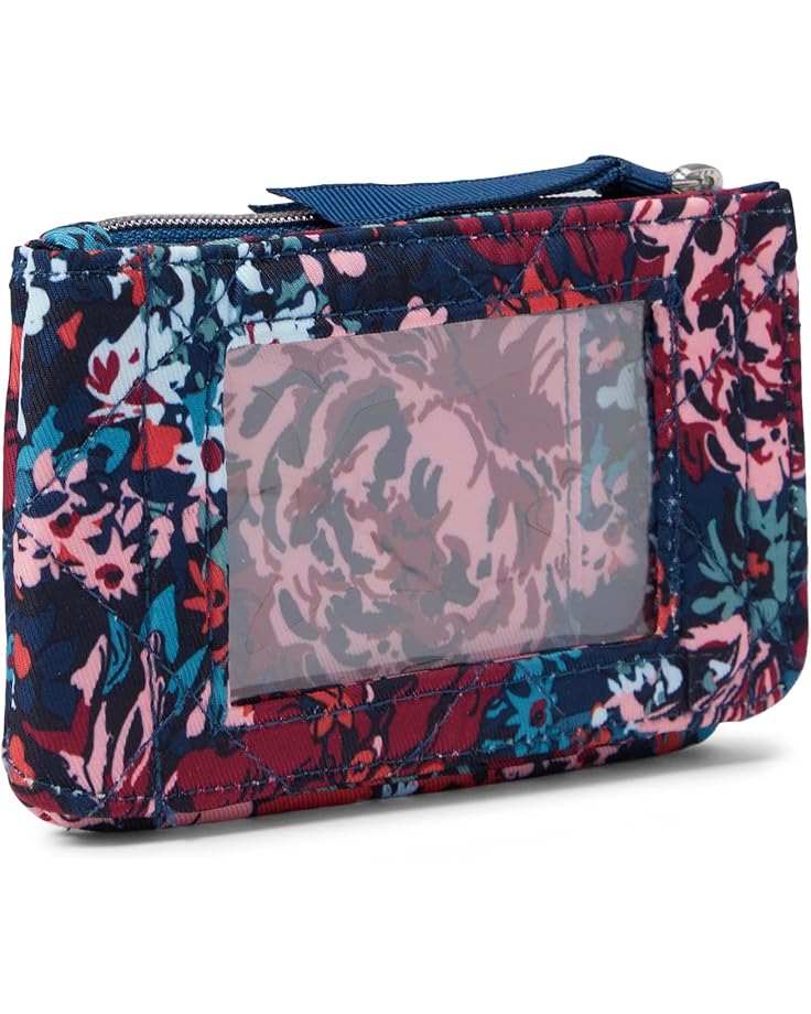 Vera Bradley Performance Twill Deluxe Zip ID Case Wallet With RFID Protection