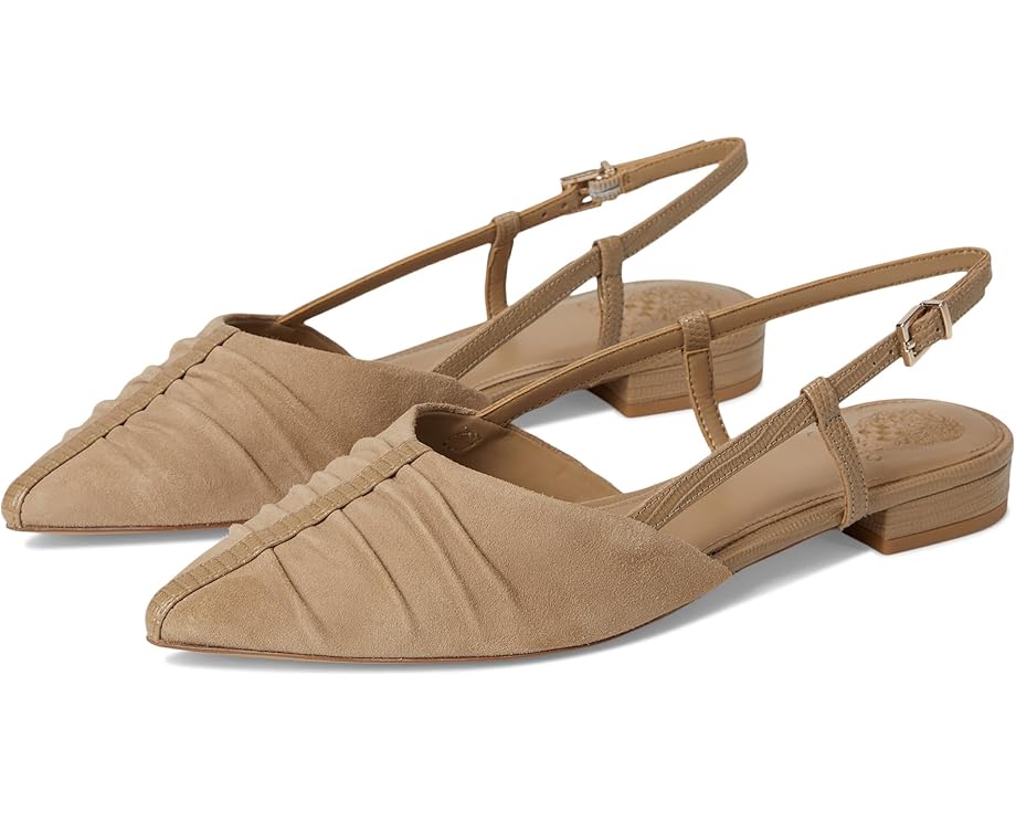 Vince Camuto Agnes Bunched Toe Slingback Flat Mules Women's