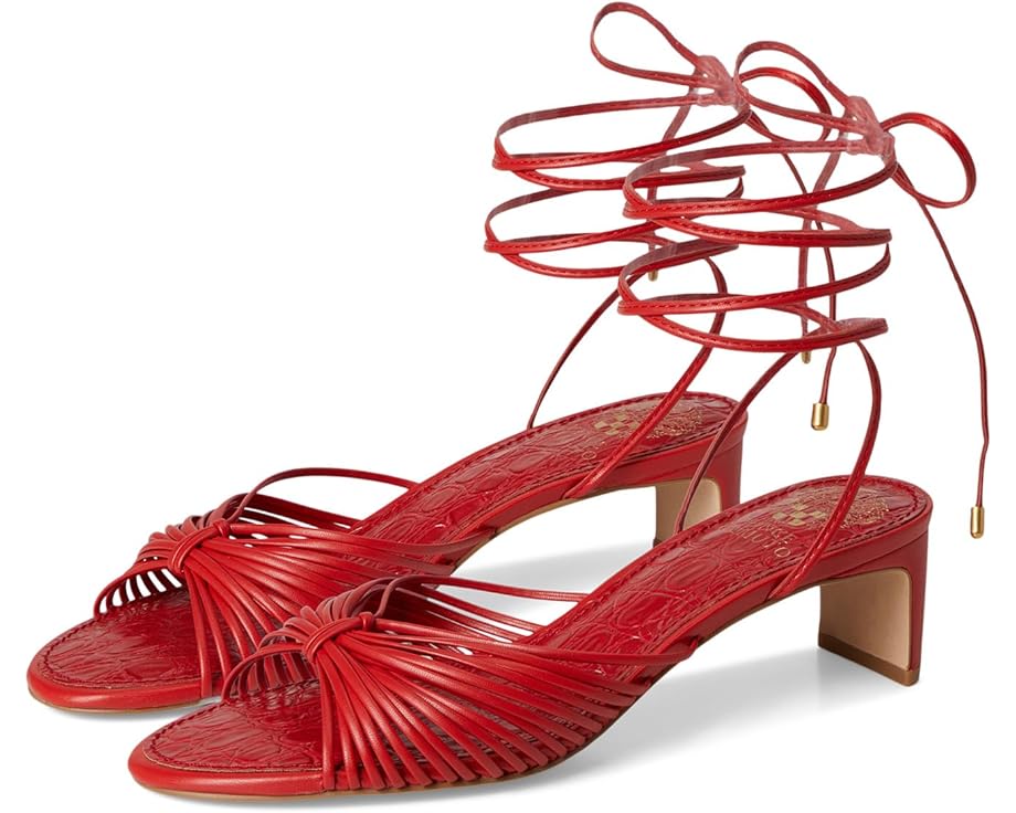 Vince Camuto Lory Ankle Wrap Kitten Heel Sandals Women's