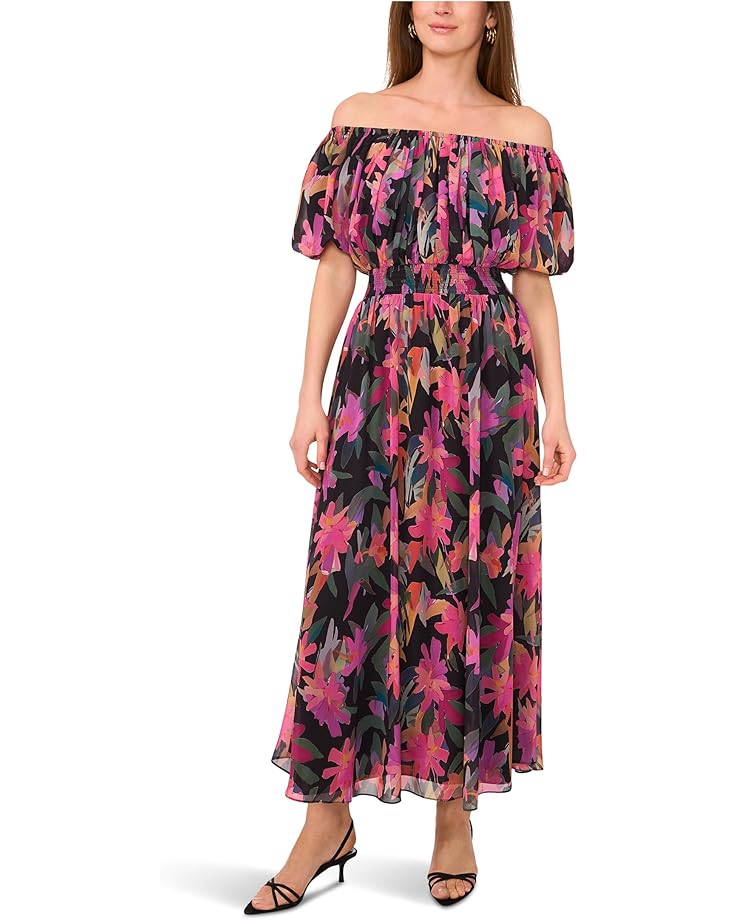 6pm Vince Camuto Off Shoulder Puff Sleeve Maxi Dress Women's