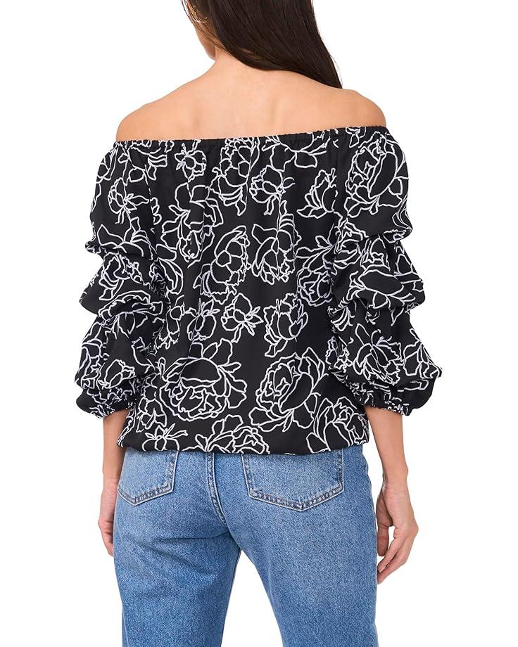 Vince Camuto Off-the-Shoulder Blubble Sleeve Blouse Women's