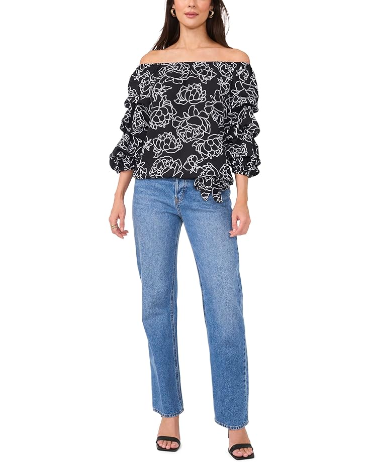 Vince Camuto Off-the-Shoulder Blubble Sleeve Blouse Women's