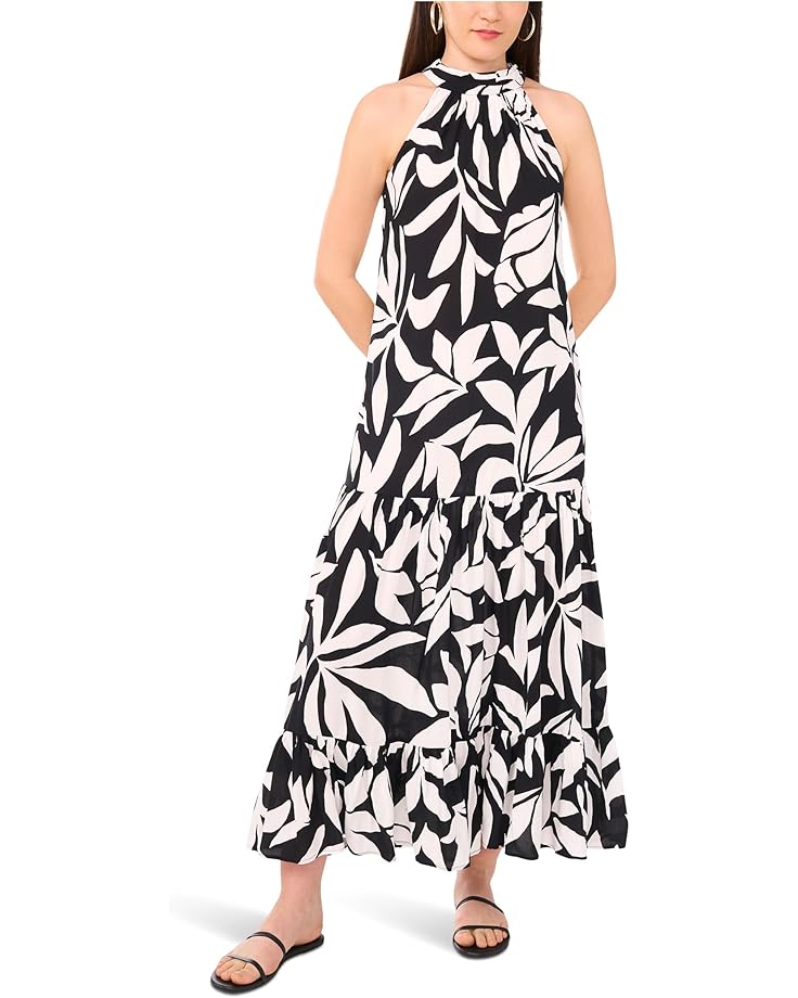 6pm Vince Camuto Oscar Neck Tiered Maxi Dress Women's