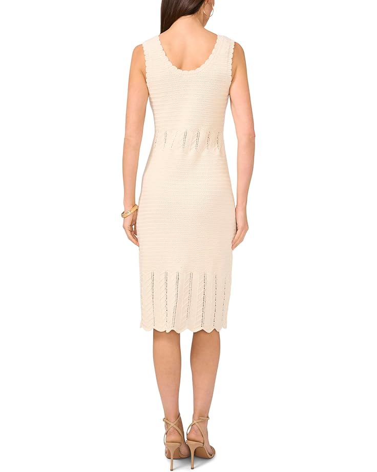 Vince Camuto Pointelle Tank Dress With Scallop Edge Women's