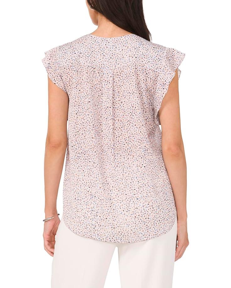 Vince Camuto V Neck Ruffle Sleeve Blouse Women's