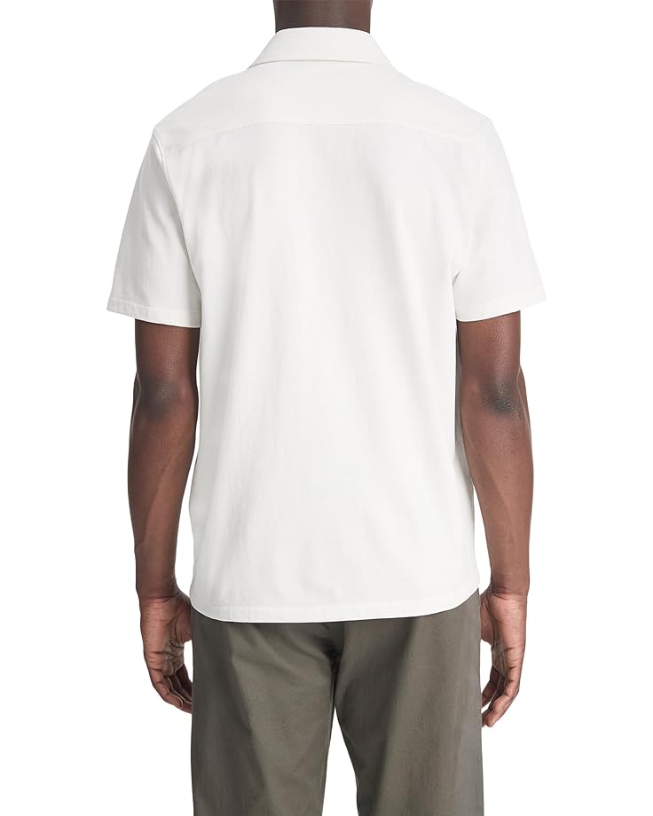 Vince Sueded Jersey S/S Button Down Men's Optic White