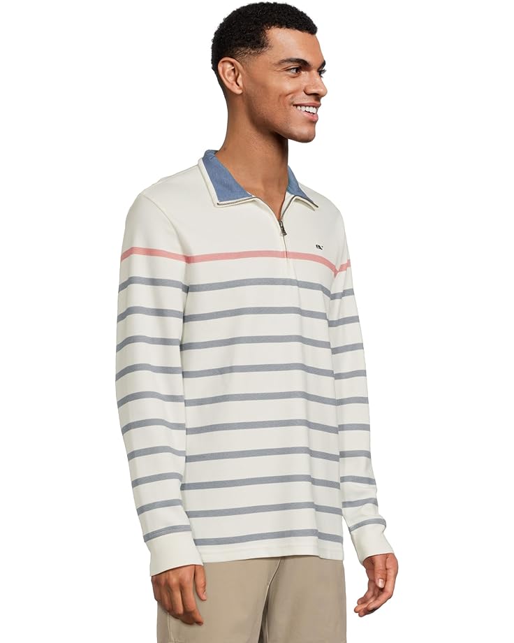 6pm Vineyard Vines Breton Stripe Saltwater Quarter Zip Men's