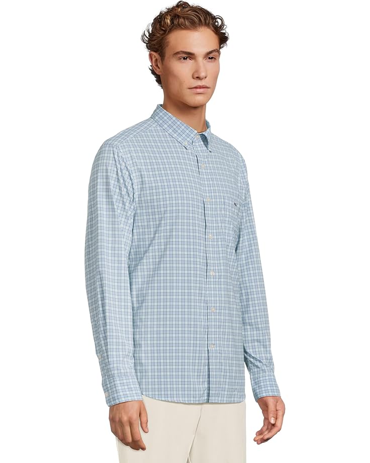 6pm Vineyard Vines Cobia Check Featherweight Performance Shirt Men's