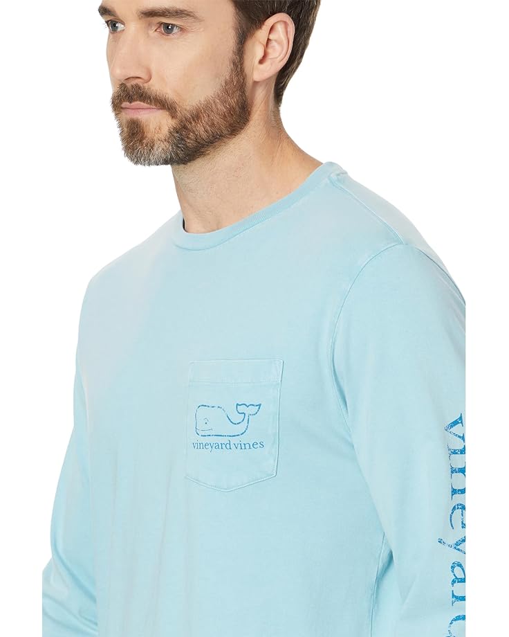 Vineyard Vines Heritage Wash VV Long Sleeve Tee Men's