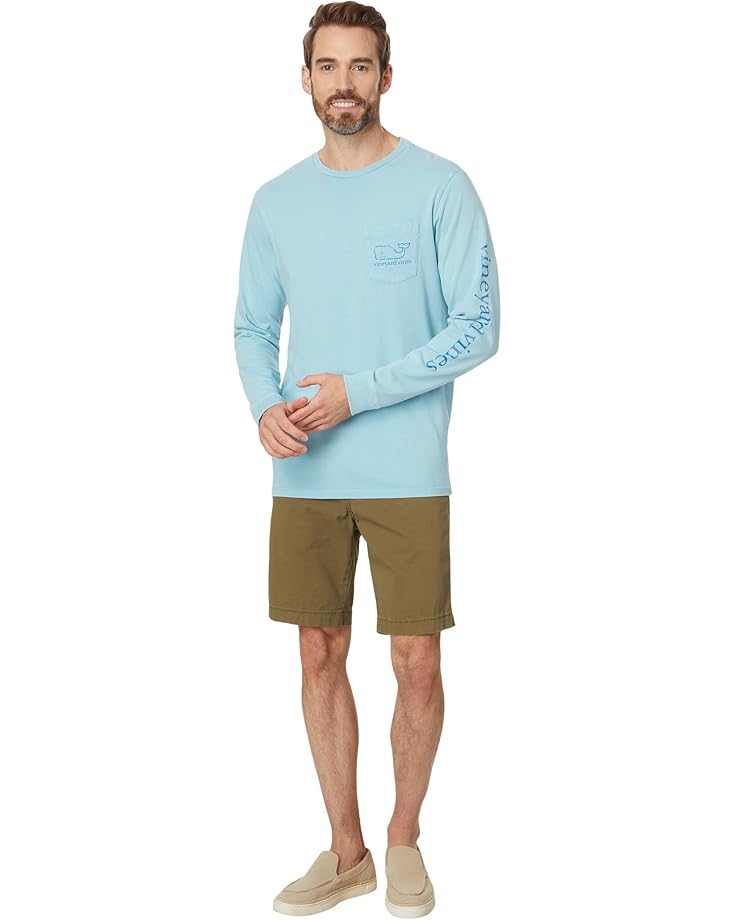 Vineyard Vines Heritage Wash VV Long Sleeve Tee Men's