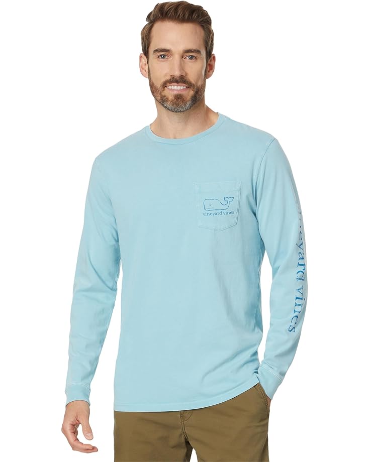 Vineyard Vines Heritage Wash VV Long Sleeve Tee Men's