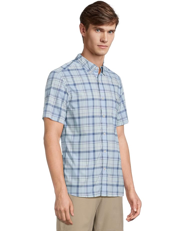 6pm Vineyard Vines Leverick Plaid Featherweight Performance Short Sleeve Shirt Men's