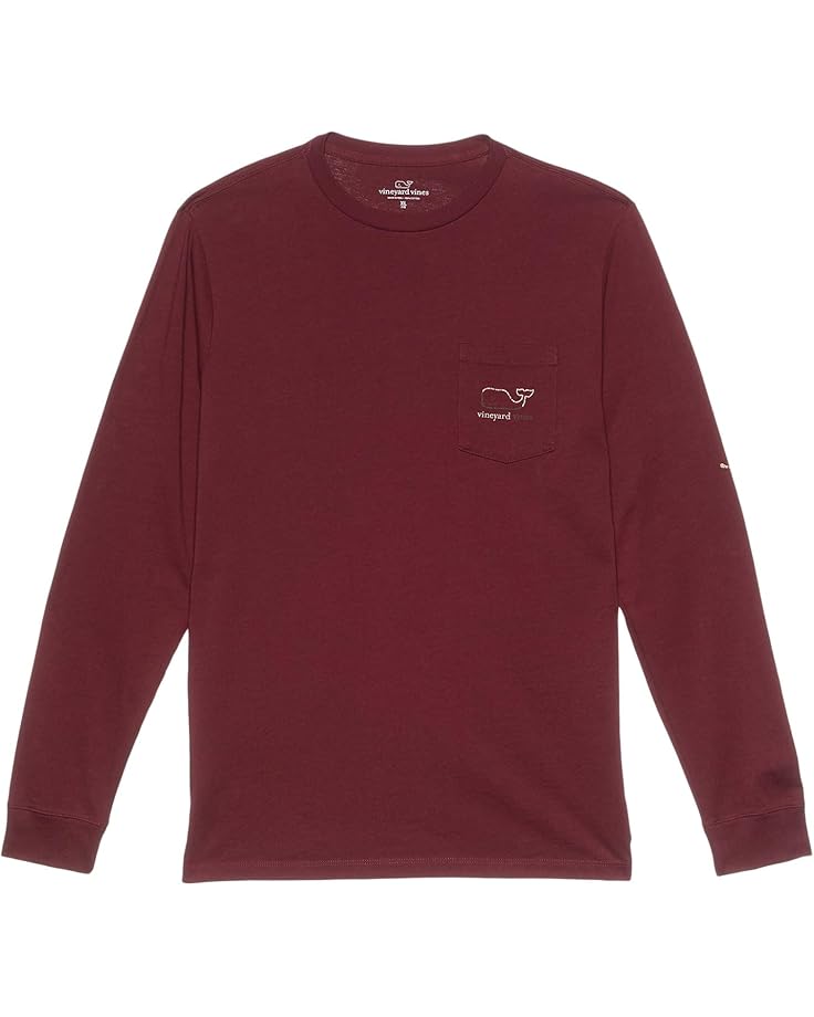 6pm Vineyard Vines Long Sleeve Burgee Vintage Whale Tee (Toddler/Little Kid/Big Kid)