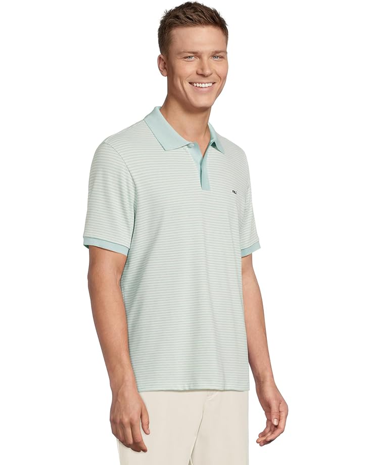 6pm Vineyard Vines Stripe Edgartown Pique Polo Men's