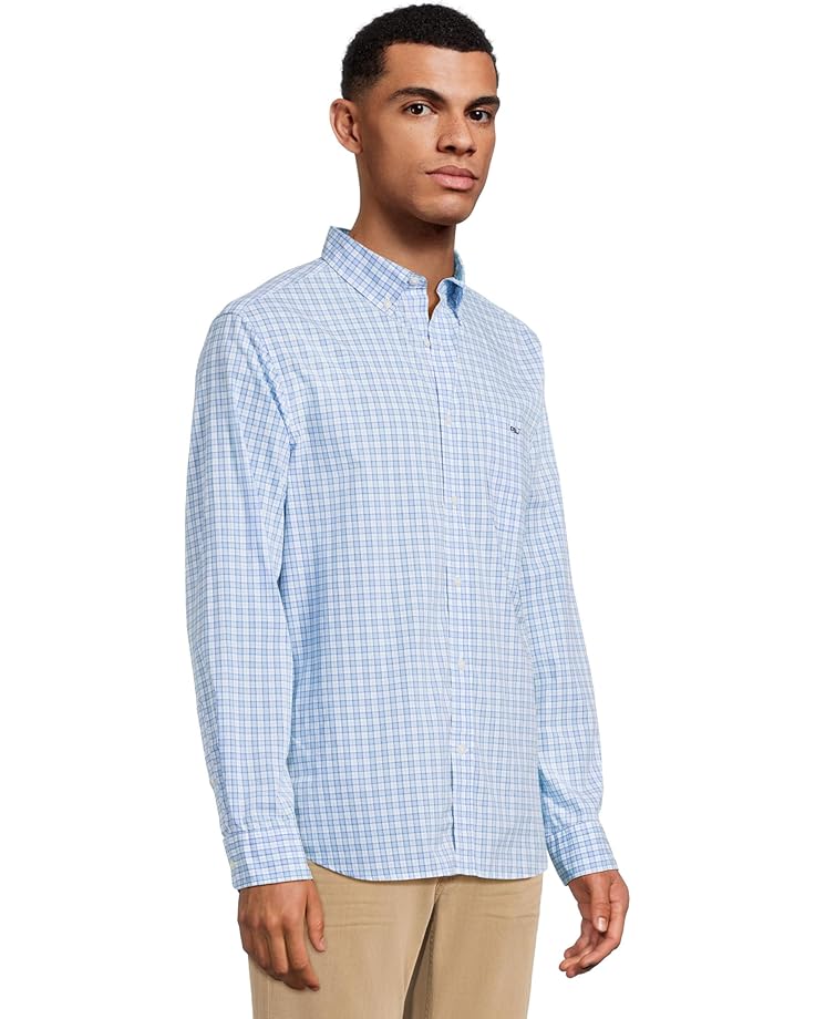 6pm Vineyard Vines Tobago Check Perfect Wash Poplin Shirt Men's