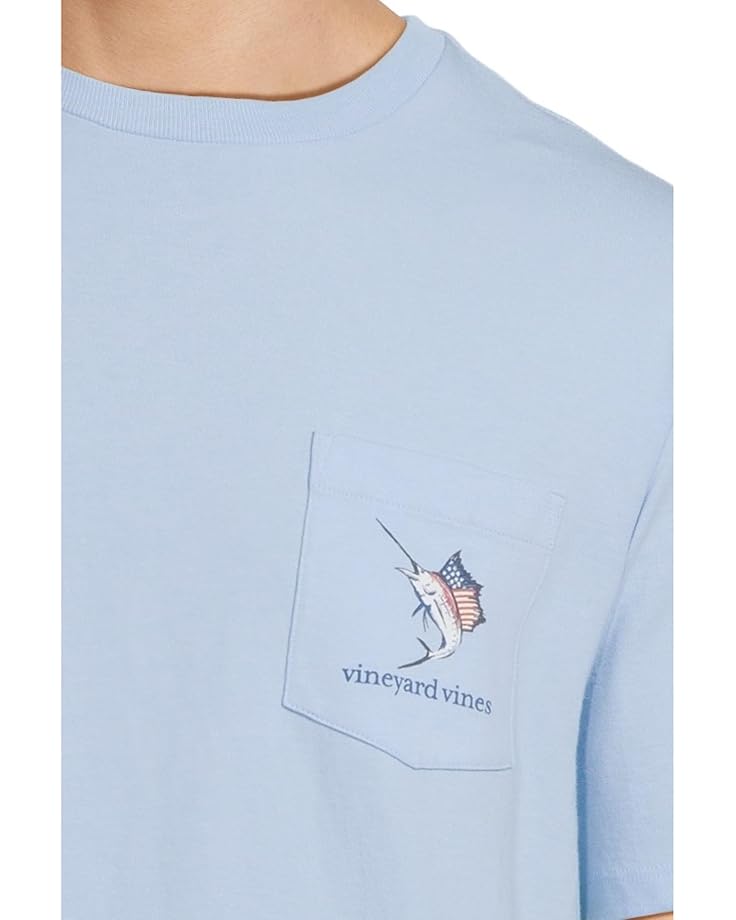 6pm Vineyard Vines Usa Marlin Fishing Short Sleeve Tee Men's