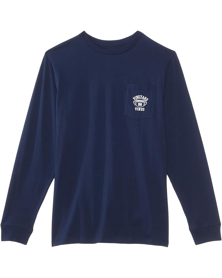 6pm Vineyard Vines Vineyard Football Long Sleeve Tee (Toddler/Little Kid/Big Kid)