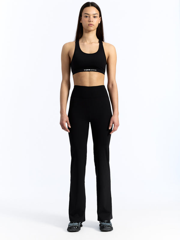 7 Days Active Bootcut Signature Tights Pants Black