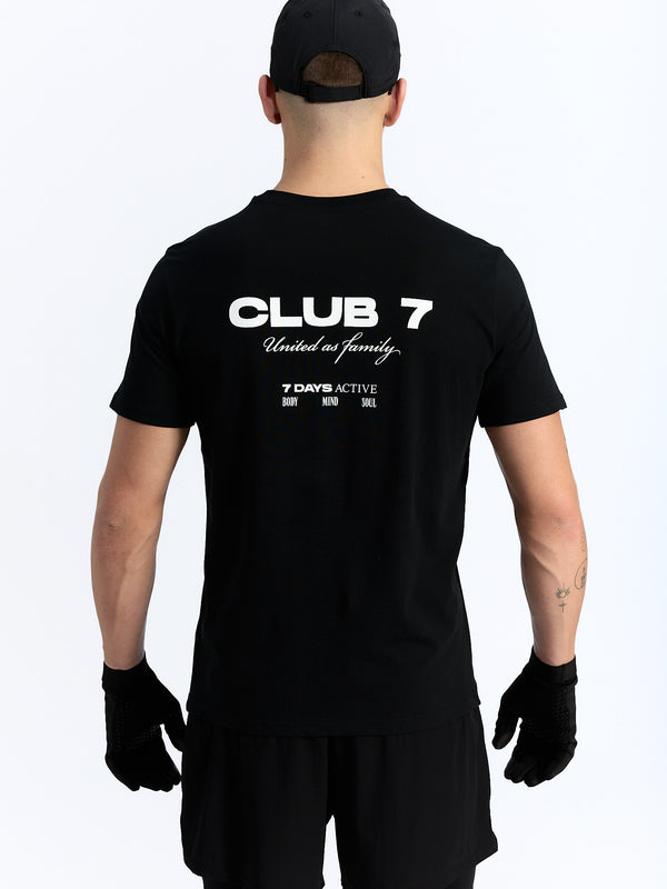 7 Days Active Club 7 Tee T-shirt S/S Black