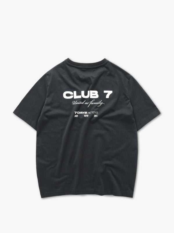 7 days active Club 7 Tee T-shirt S/S Black