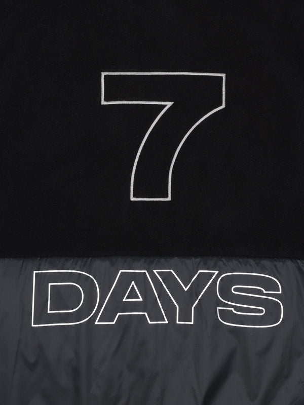 7 Days Active Fleece Vest Fleece Black