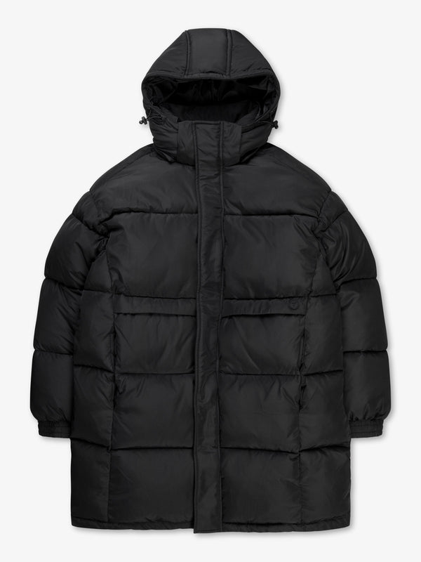 7 days active Longline Puffer Outerwear Black