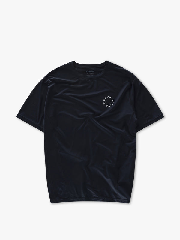 7 days active Men's Training Tee T-shirt S/S Black