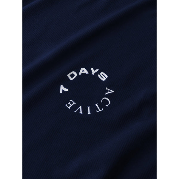 7 Days Active Men's Training Tee T-shirt S/S Navy