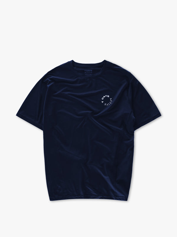 7 days active Men's Training Tee T-shirt S/S Navy