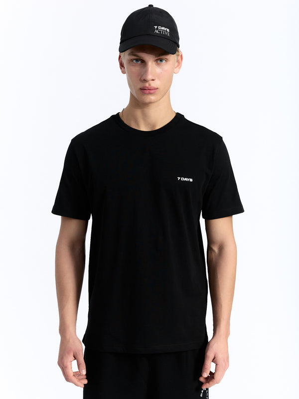 7 Days Active Organic Basic Tee T-shirt S/S Black